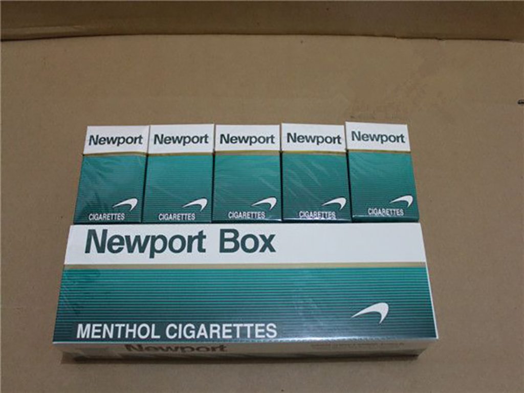cigarette shop tulsa newport box menthol cigarettes five pack carton with branded green packaging and individual packs visible