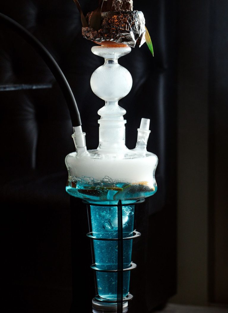 An image of a glass pipe in a smoke shop in Tulsa.